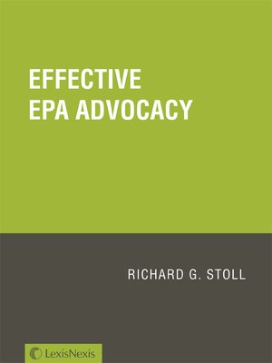 cover image of Effective EPA Advocacy
